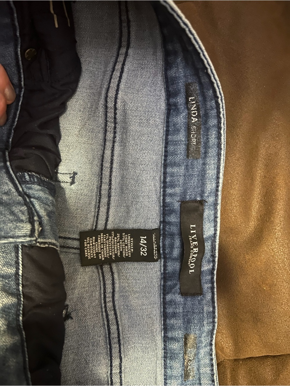 Liverpool women’s denim shorts - Light Blue Denim